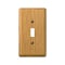 Amerelle Amerelle Contemporary Brown 1 gang Wood Toggle Wall Plate 1 pk 901TL - alternate 1